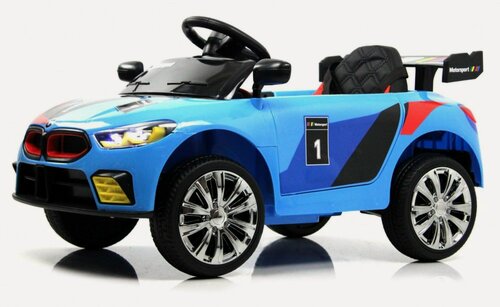 Изображение товара Детский электромобиль RiverToys F444FF с дистанционным управлением, одноместный синий