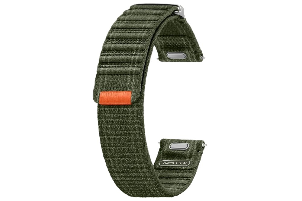 Текстильный ремешок Fabric Galaxy Watch 7 M/L (зелёный)