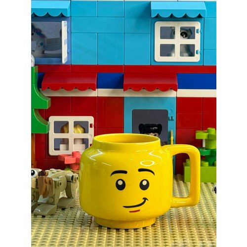 Керамическая кружка LEGO EYZ65827 жёлтая смайлик 255мл 1910₽