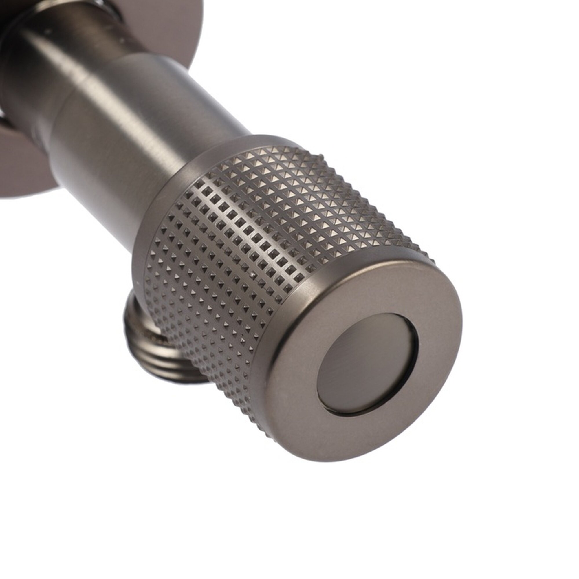 Кран угловой ZEIN engr, 1/2" х 1/2", кран-букса латунь/керамика, нерж. сталь, графит — фото 1