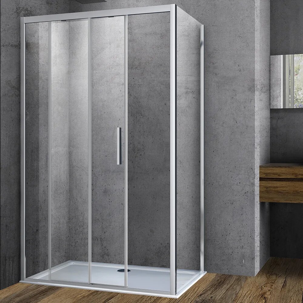 Душевой уголок Vincea Soft VSR-3SO8012CL без поддона стеклянный 120x80 раздвижной итальянский