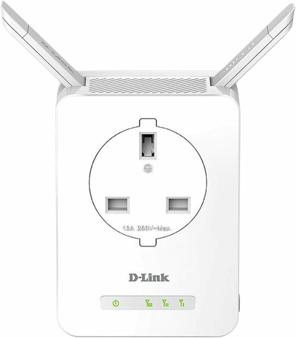 Wi-Fi расширитель D-Link DAP-1365, поддержка Power Pass-through, LED-индикаторы, белый