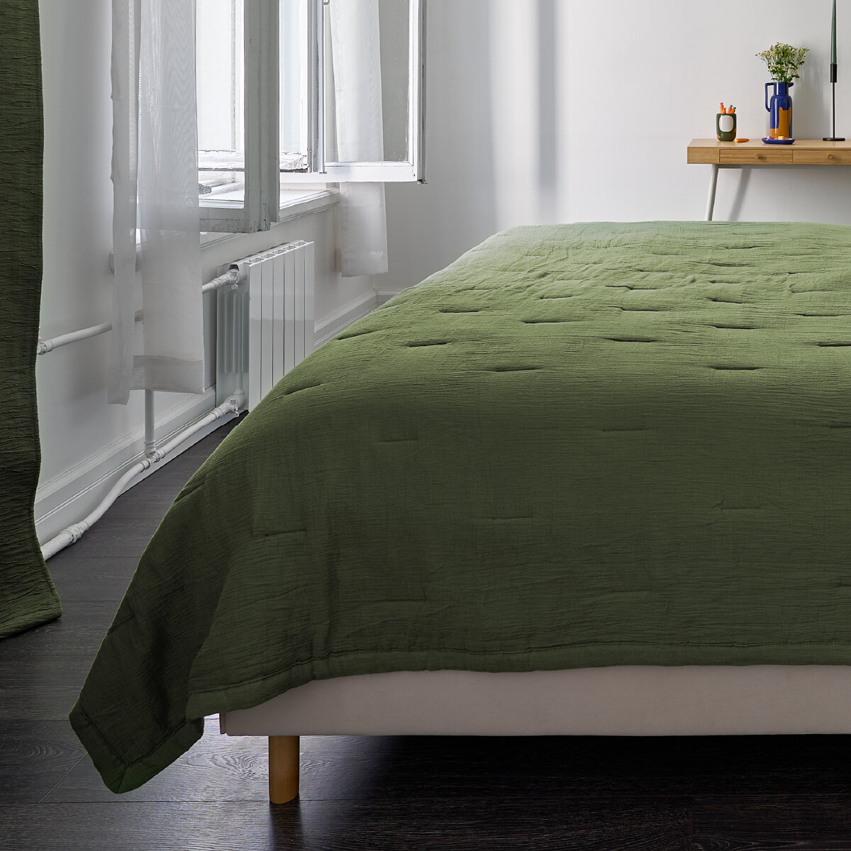 Покрывало на кровать двустороннее стеганое 220 х 240 см Kira