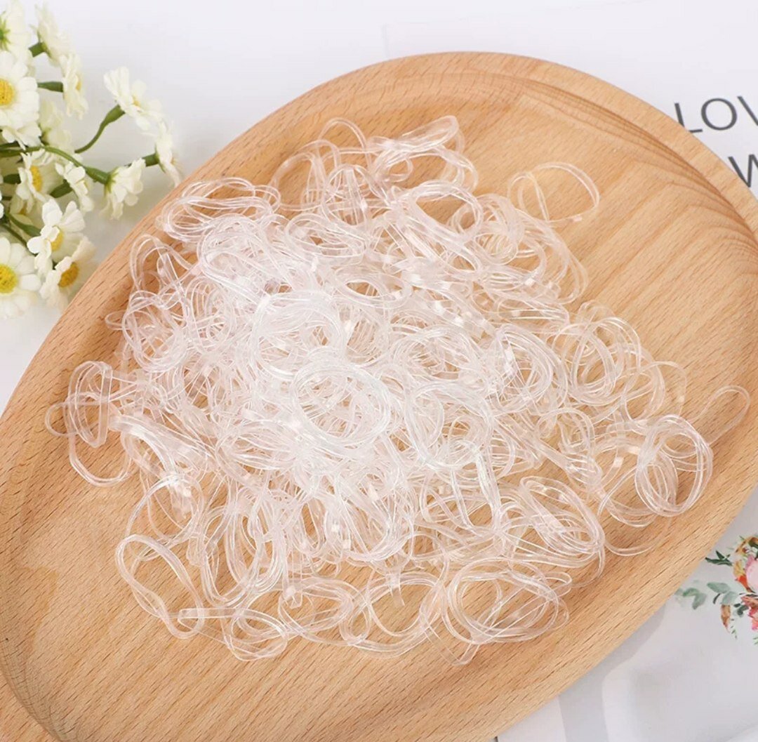 Набор резинок 100 шт, силикон, для девочек, Силиконовые резинки для волос.