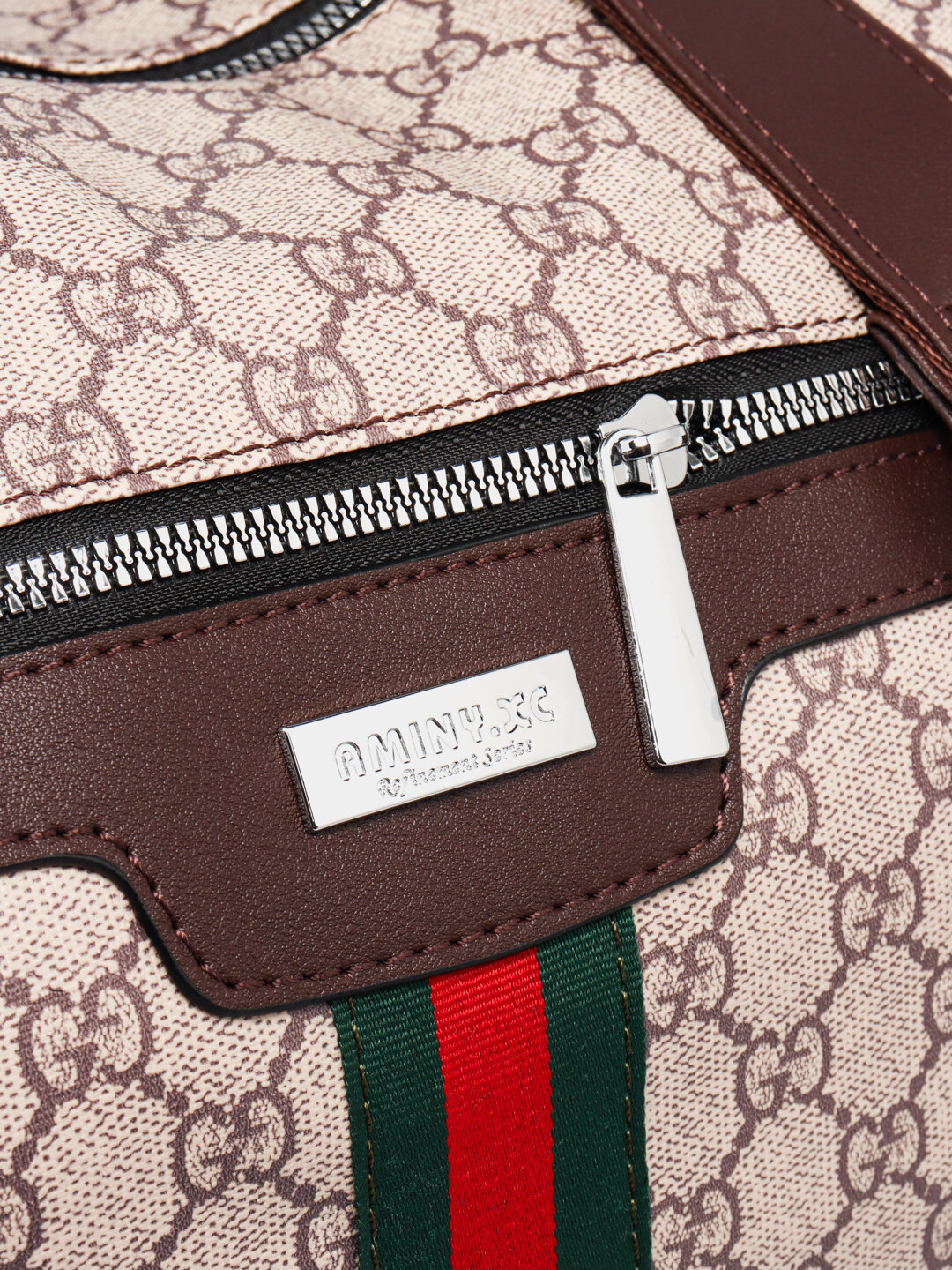 Сумка дорожная , 19 л, 21х26х45 см, ручная кладь, бежевый — фото 1