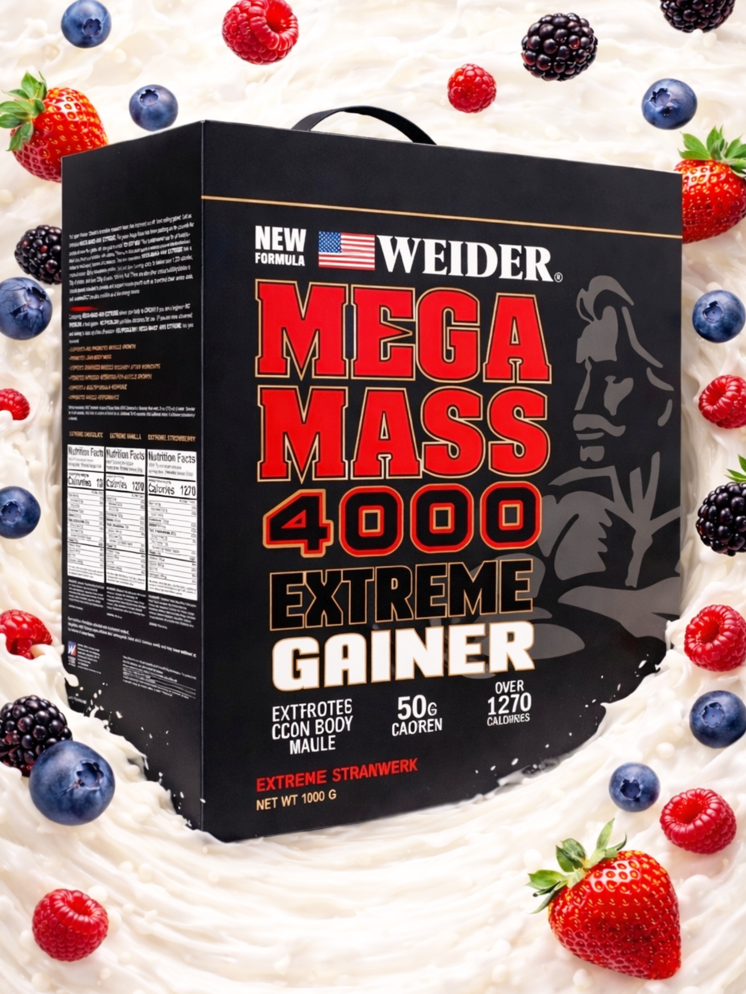 Geyner Mega Mass Weider Gainer, Для набора массы , Шоколад,1 kg