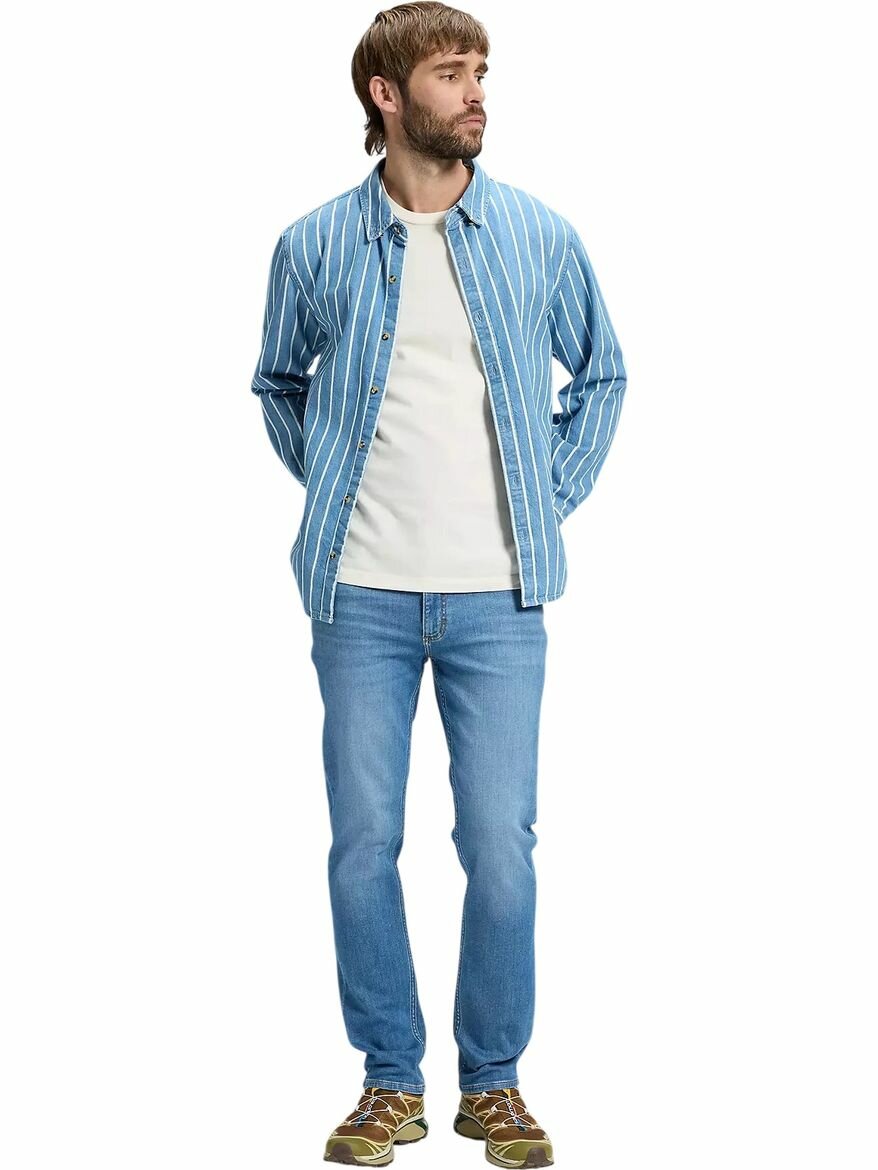 Джинсы зауженные Lee Men Rider Jeans, размер 31/34, синий — фото 1