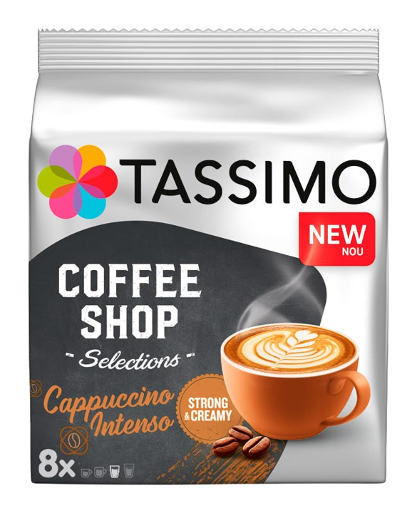 Кофейный напиток TASSIMO CAPPUCCINO INTENSO, 5 упаковок 40 порций - фотография № 2