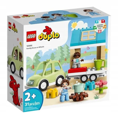 Конструктор LEGO DUPLO 10986 Family House on Wheels, 31 дет. lego duplo дом на колесах игрушечная машина с большими кубиками