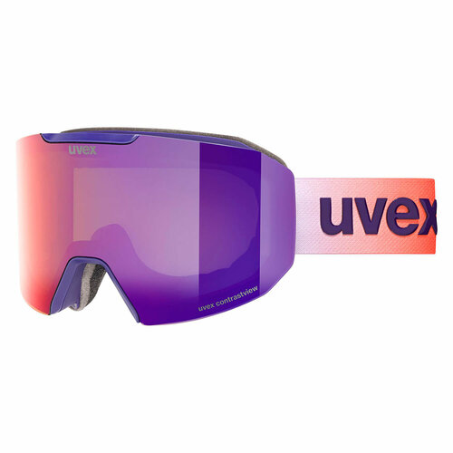 Лыжная маска uvex Evidnt Attract, Purple Dl/Fm Ruby-Green