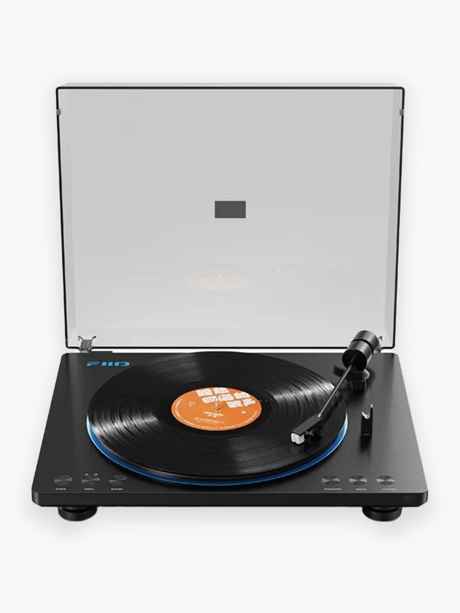 Виниловый проигрыватель FiiO "TT13", ременной привод, встроенный фонокорректор, черный