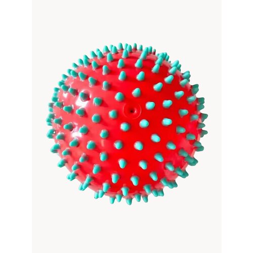 Мяч массажный ежик с шипами жесткий для проработки мышц цвет рандомный