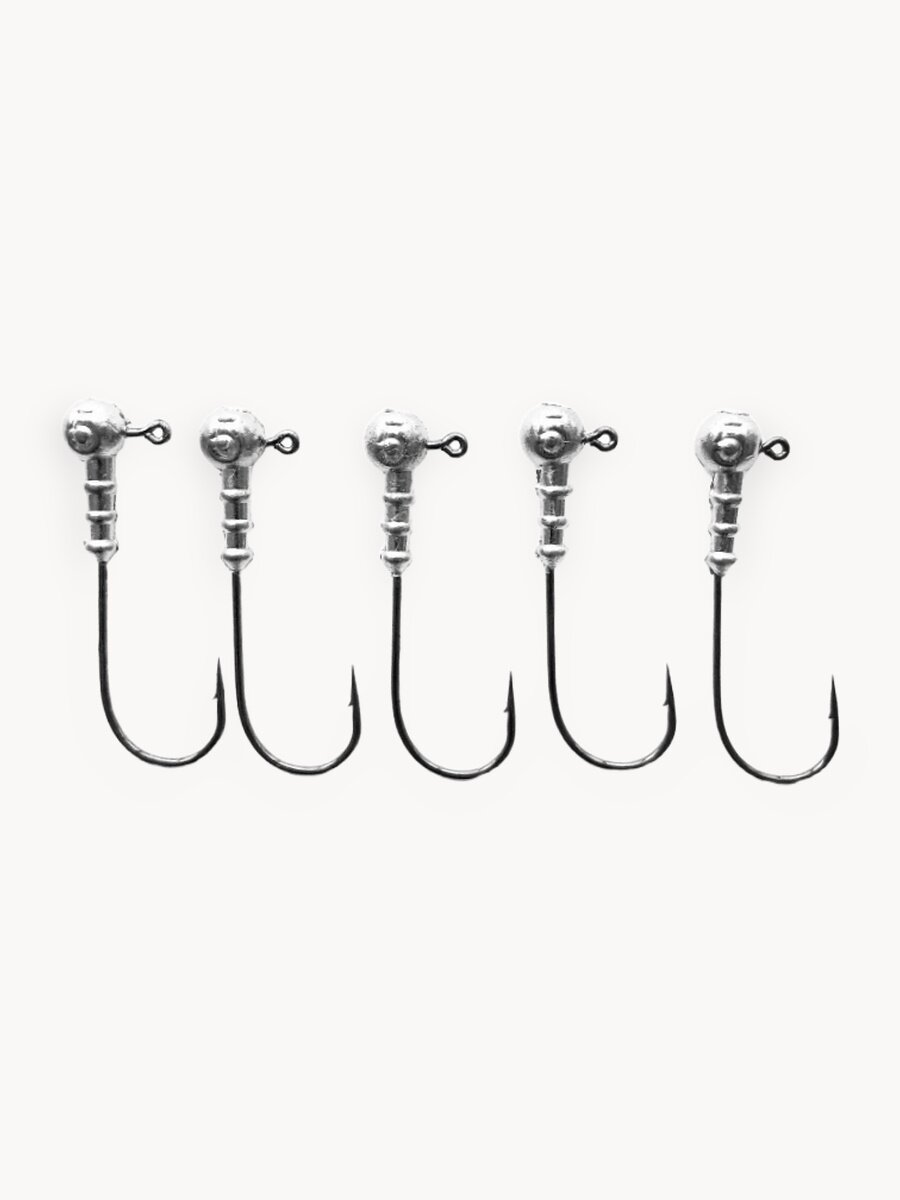 Набор грузил для рыбалки Джиг-головка (Крючок №4/0) 5 гр(5шт)