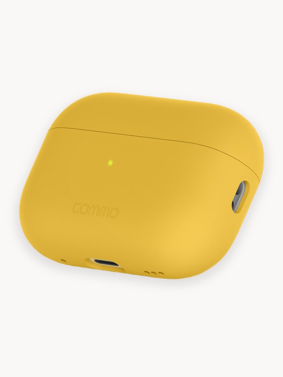 Силиконовый чехол COMMO Shield Case для Apple Airpods Pro 2, Жёлтый