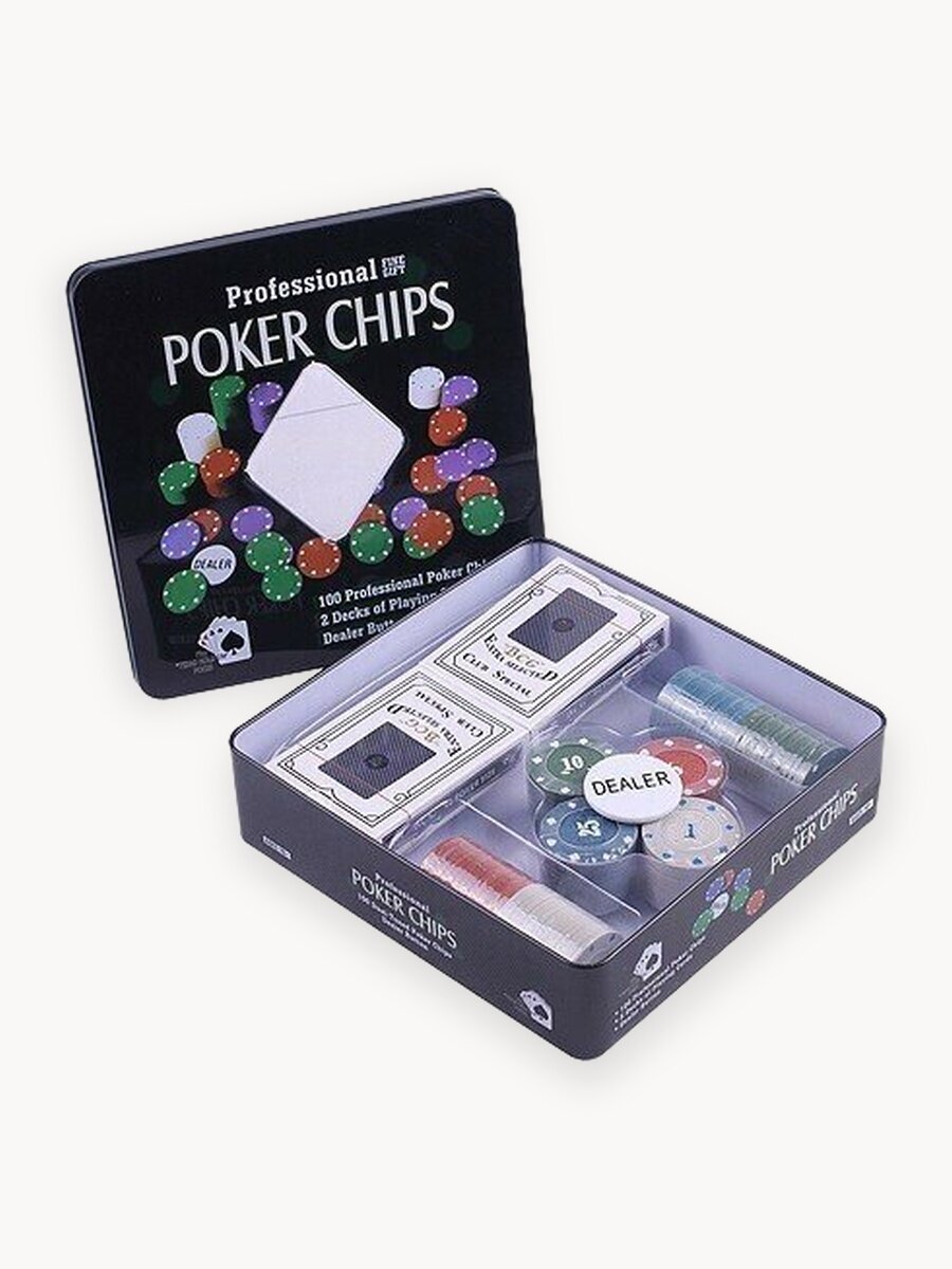 Набор для покера Holdem Light на 100 фишек с номиналом, Partida, Texas Holdem