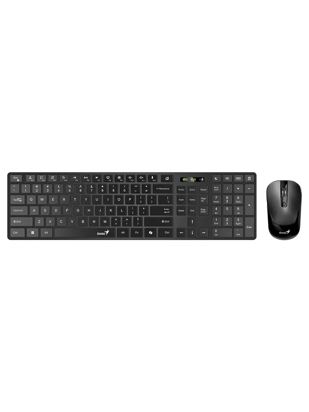 Беспроводной комплект клавиатура + мышь Genius SlimStar 8250, Bluetooth/2.4ГГц , 1200 DPI, черный