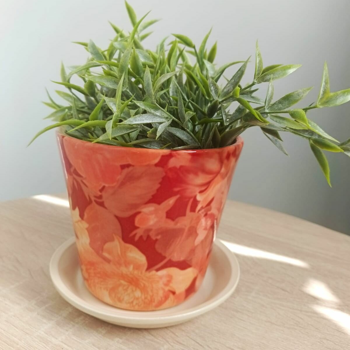 Горшок керамический Авангард Элегант Розы Коричневый 17л/ d16 h15 (АВ202)