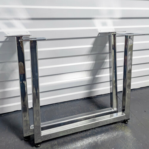 Подстолье 45 см низкое, для журнального столика, цвет хром