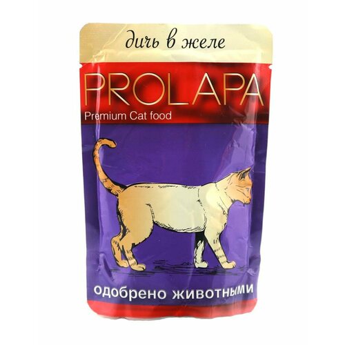 Prolapa Premium, дичь в желе, пауч (0.1 кг) 12 шт (3 упаковки)