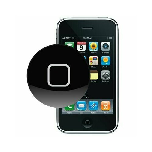Кнопка Home в комплекте для iPhone 3Gs (Цвет Черный)