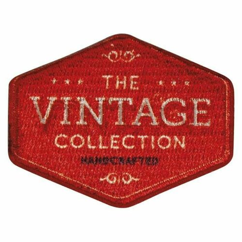 Термоаппликация The Vintage Collection красный, вискоза, 1 упаковка