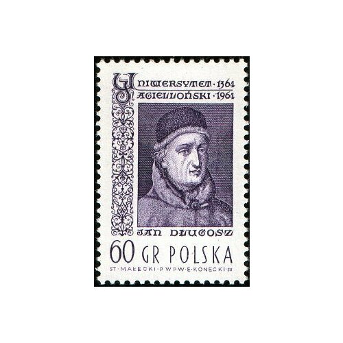 длугош ян грюнвальдская битва (1964-030) Марка Польша Я. Длугош , III Θ