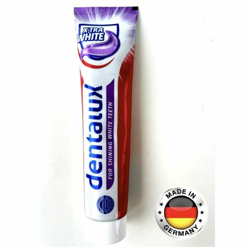 Зубная паста Dentalux Extra White, сияющая улыбка, 125 мл, Германия