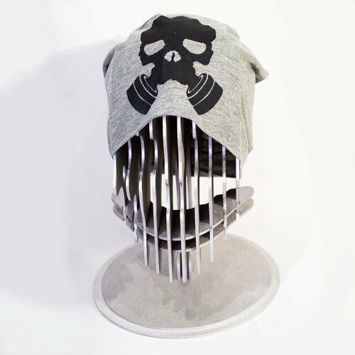 фото Шапка бини чужой, размер 50/52, серый zloster