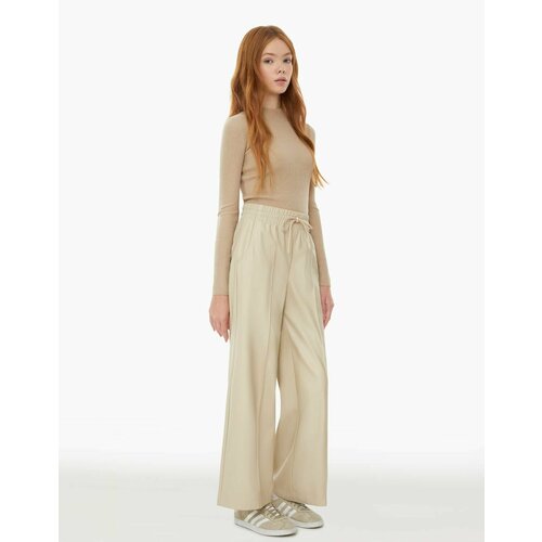 фото Брюки gloria jeans, размер 13-14л/164 (41), бежевый