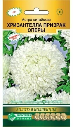 Астра хризантелла Призрак Оперы китайская / 5 семян х 1 упаковка) /Евросемена