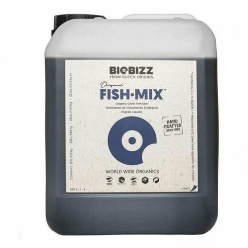 BioBizz Fish-Mix 5 л / Органическое удобрение для растений / Удобрение на фазу вегетации