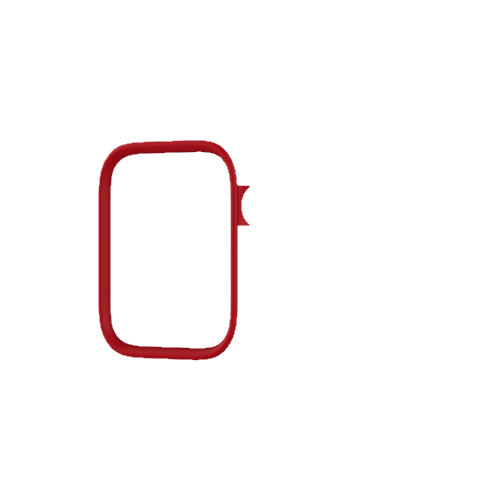 Красная рамка для чехла RhinoShield для часов Apple Watch 38-40 мм 1/2/3/4 series
