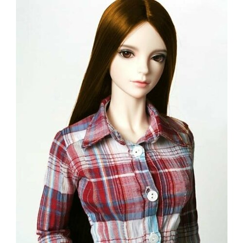 Парик Iplehouse IHW_M016 (Длинные гладкие прямые волосы светло-коричневый размер 20-25 см для кукол Иплхаус)