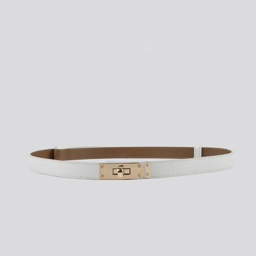 фото Ремень , размер 95, белый нет бренда