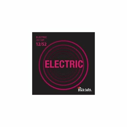 BlackSmith Electric Jazz Light 12/52 струны для электрогитары, 12-52, намотка из никеля gewa electric guitar strings 9 42 nickel струны для электрогитары набор 5 комплектов 75423 s3