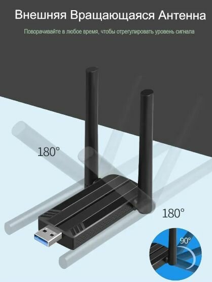 Игровой адаптерAX5400 mbps, 802.11AX, wi-fi6e - USB 3.0