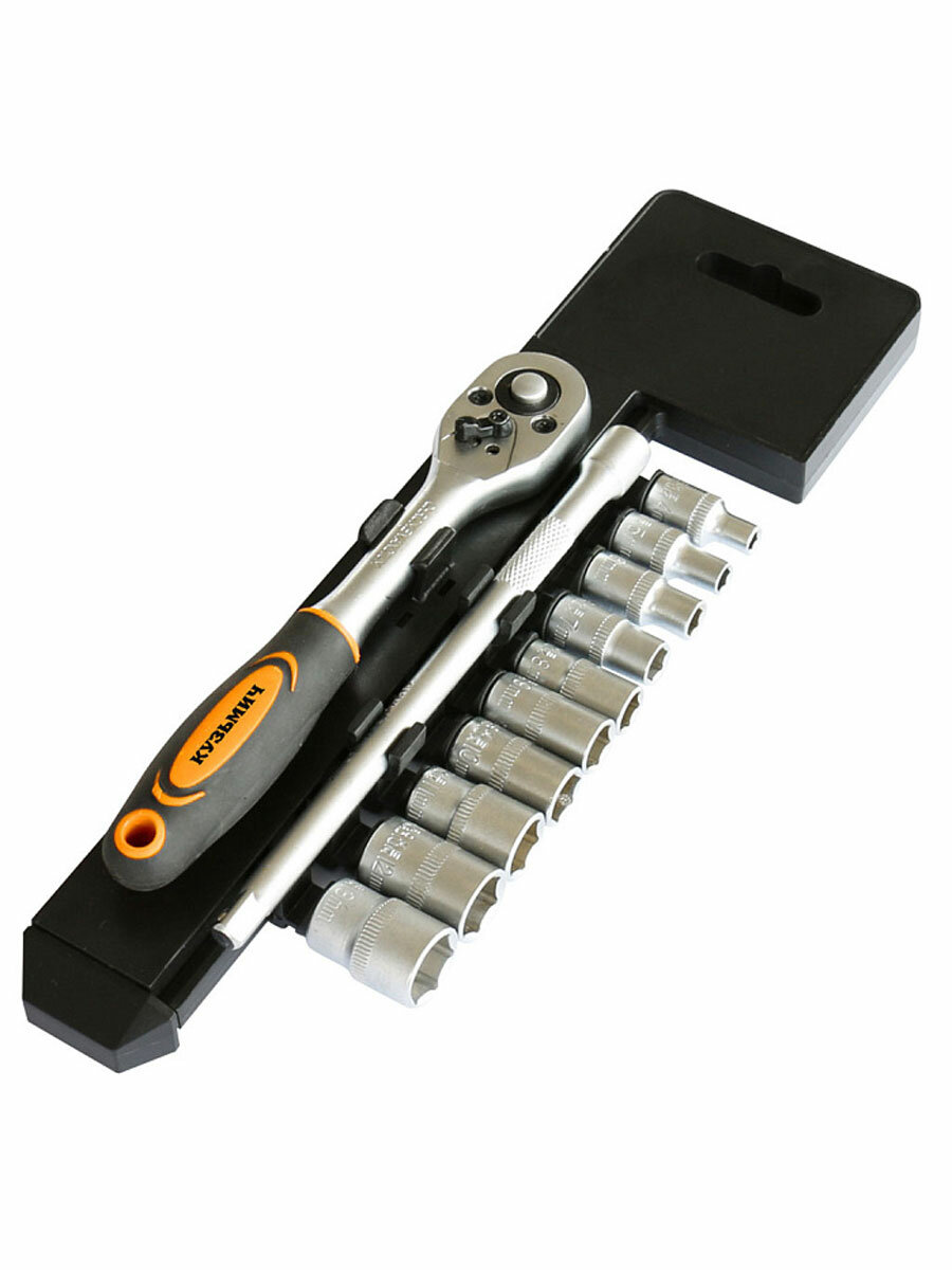 Набор торцевых головок 1 4  кузьмич НИК 029 12  12 предметов