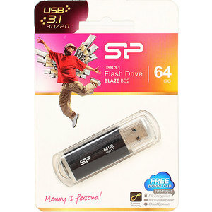 Флешка USB 16Gb Silicon Power Blaze B02 SP016GBUF3B02V1K черный - фото №20