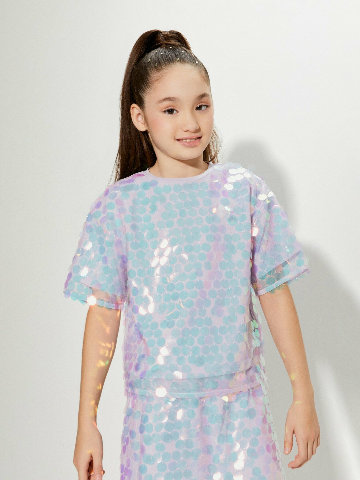 Блузка с коротким рукавом ACOOLA Aleppo_ts разноцветный для девочек 152 размер