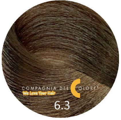 COMPAGNIA DEL COLORE краска для волос 100 МЛ AMMONIA FREE 6.3