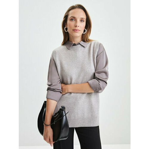 фото Жилет zarina, размер xs (ru 42)/170, бежевый