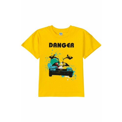 фото Футболка , размер 128, желтый сладик младик