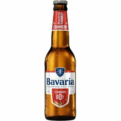 Пиво светлое фильтрованное Bavaria (Бавария) Strawberry безалкогольное 0,33 л х 8 бут.