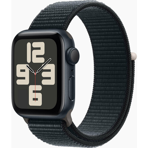 Смарт-часы Apple Watch SE 2023 A2722 40мм OLED корп. темная ночь Sport Loop рем. темная ночь разм. брасл:130-200мм (MR9Y3LL/A)