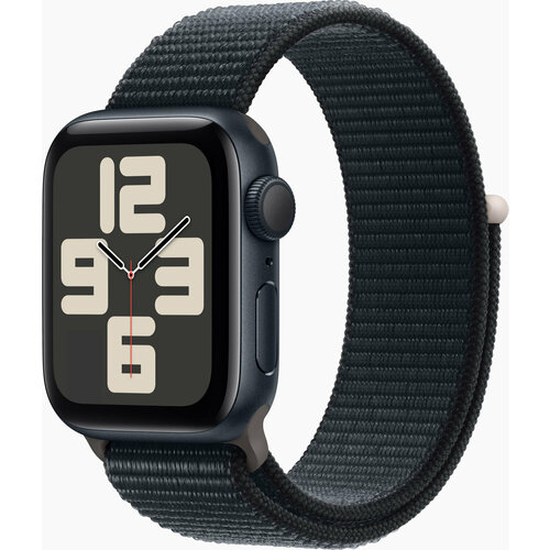 Смарт-часы Apple Watch SE 2023 A2722 40мм OLED корп темная ночь Sport Loop рем темная ночь разм брасл130-200мм MR9Y3LLA 3438400₽