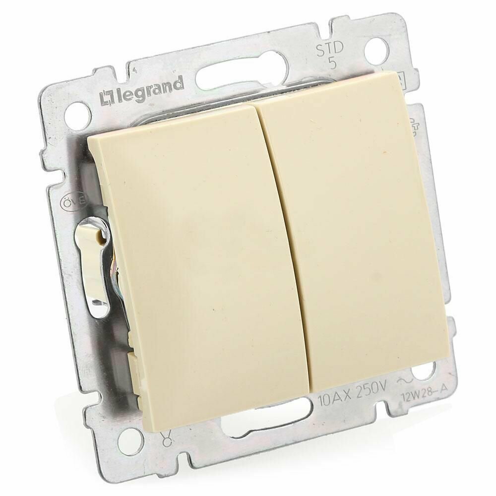 фото Выключатель валена одноклавишный 10А слоновая кость