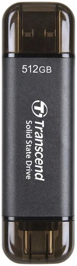 Внешний жесткий диск Transcend USB-C 512Gb серый (TS512GESD310C)