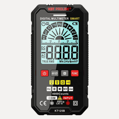 Изображение товара Мультиметр цифровой KT 125В серия PROLINE SMART с True RMS КВТ (86325) (1 шт)