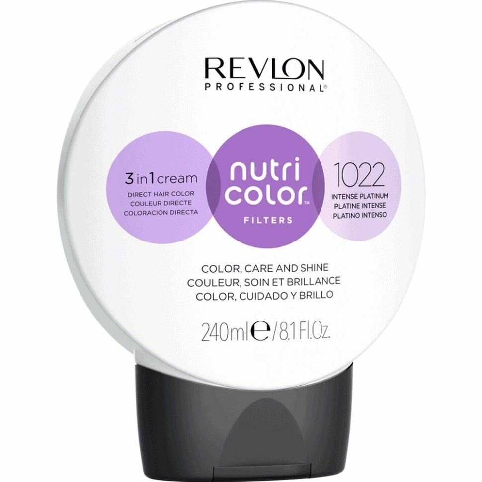 REVLON, Краска для волос 1002 Светлая Платина, NUTRI COLOR FILTERS, 240 мл