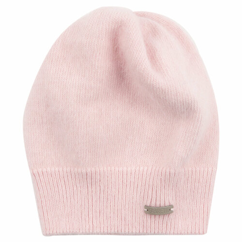 Шапка бини FABRETTI, размер 57, розовый вязаная шапка бини sevenext в оттенке деним